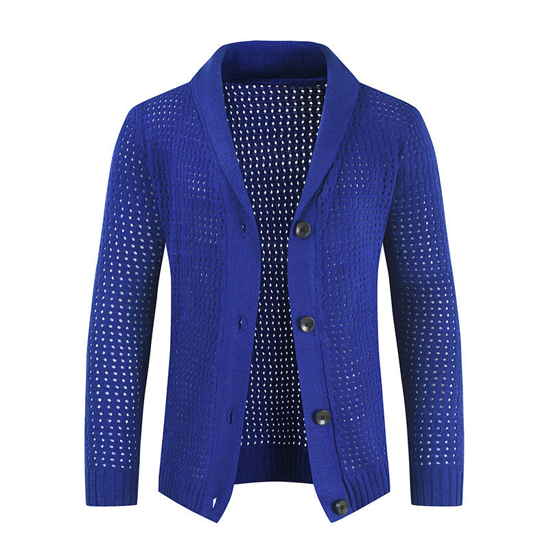 Men's Casual Loose Knit Sweater with Unique Style