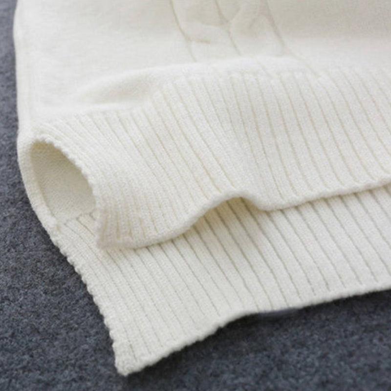 Kawaii Knitwear Sweater with Lantern Sleeves for Women