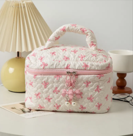 [Unpriced] Bow Clutch Cosmetic Bag | Faith Accessory