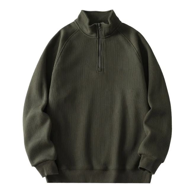 Fashion Stand-collar Fleece Long Sleeve Sweatshirt Winter Warm | Streetwear