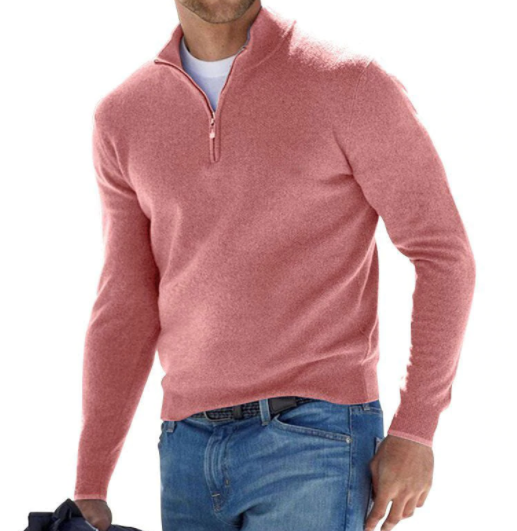 Basics™ Men's Cashmere Zip Sweater (Single Item)