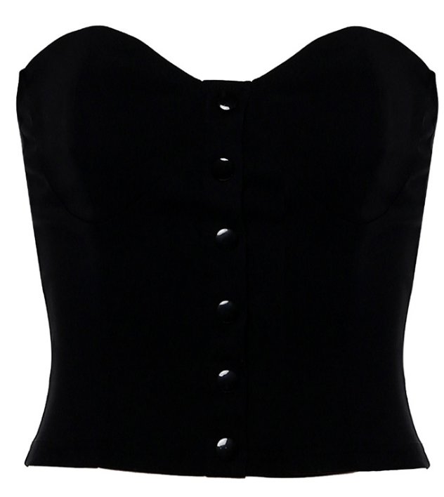 Autumn Women's One-Shoulder Button Bodysuit Top