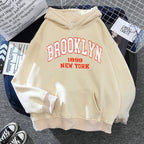Printed Sports Plus Fleece Hoodie Sweatshirt | Streetwear