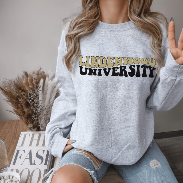 European American Letter Print Pullover for Fall/Winter | Streetwear