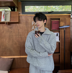 Men's High Collar Oversized Sweater Coat for Autumn/Winter