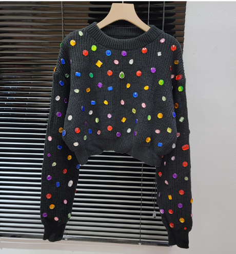Color Sweater for Women - Autumn/Winter Loose Fit