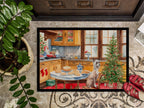 Chinese Crested Christmas Cookies Doormat