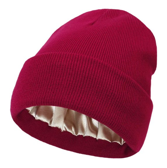Knitted Wool Hat | Embroidered Cap