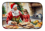 Cookies with Santa Claus Dish Drying Mat