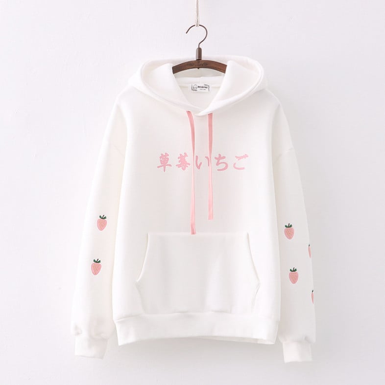 Thickened Fleece Hooded Pullover Sweater | Streetwear