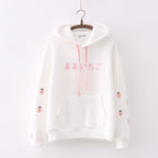 Thickened Fleece Hooded Pullover Sweater | Streetwear