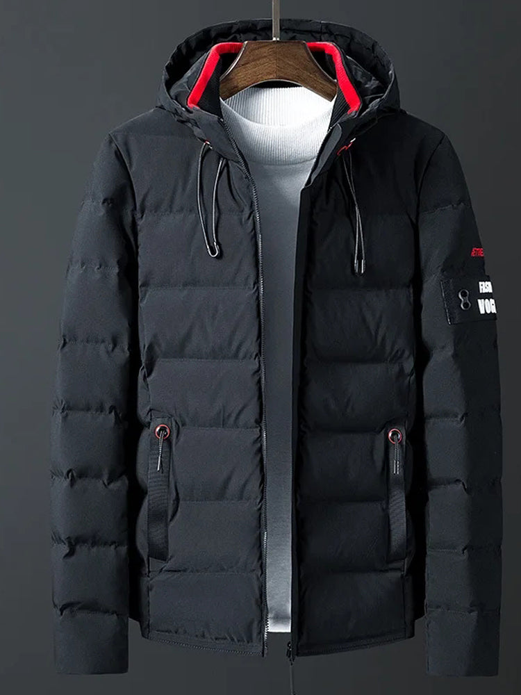 Men's Hooded Winter Jacket - Thick Warm Parka 6XL-7XL