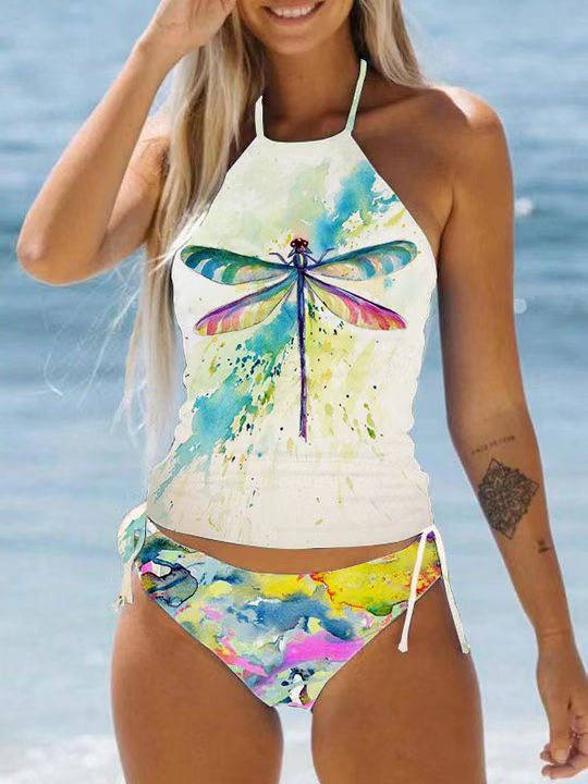 Elin 2023 Women's Colorful Floral Bikini Swimwear