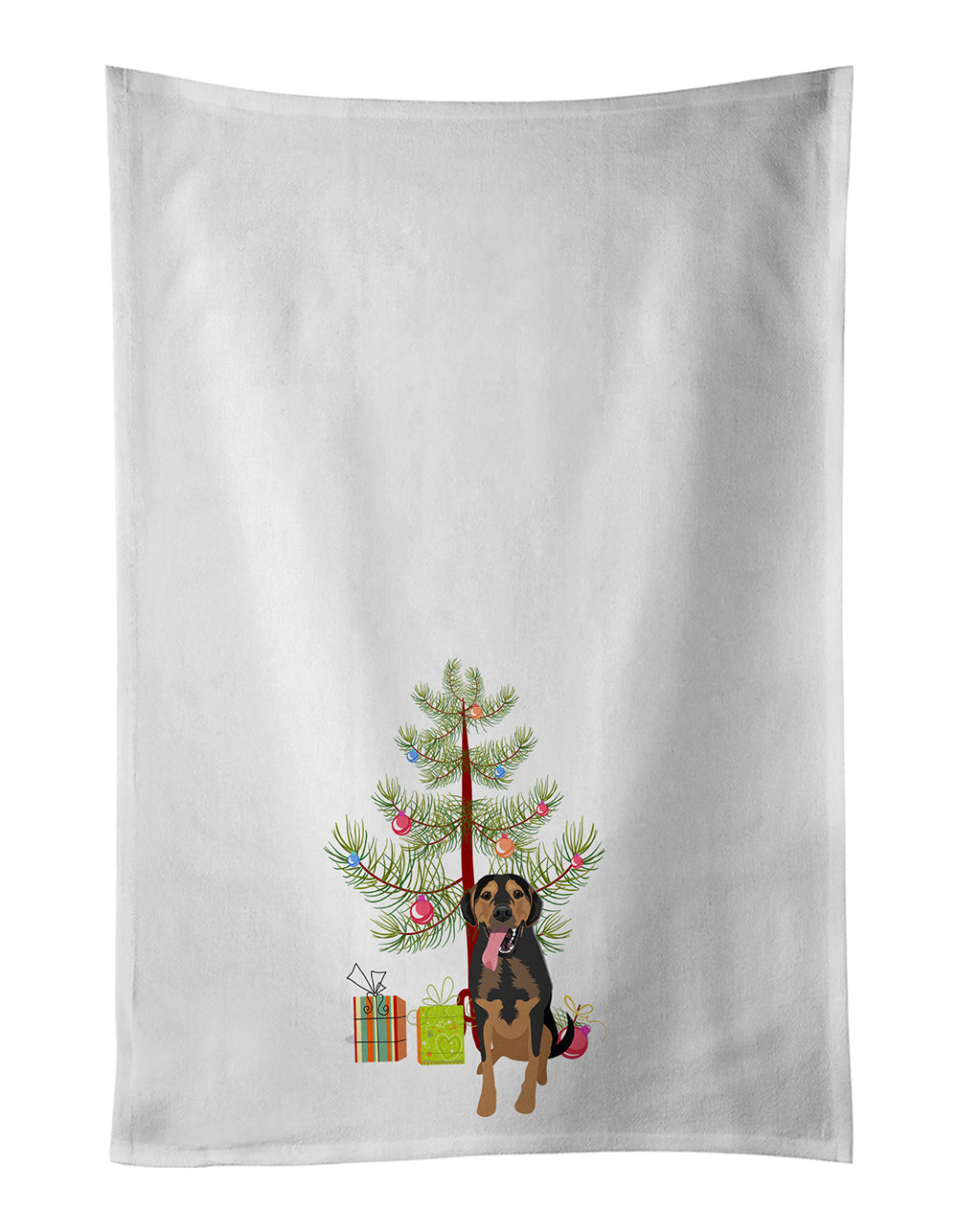 Rottweiler Black and Tan #4 Christmas Kitchen Towel Set of 2