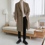 Men's Woolen Coat - British Style Winter Windbreaker
