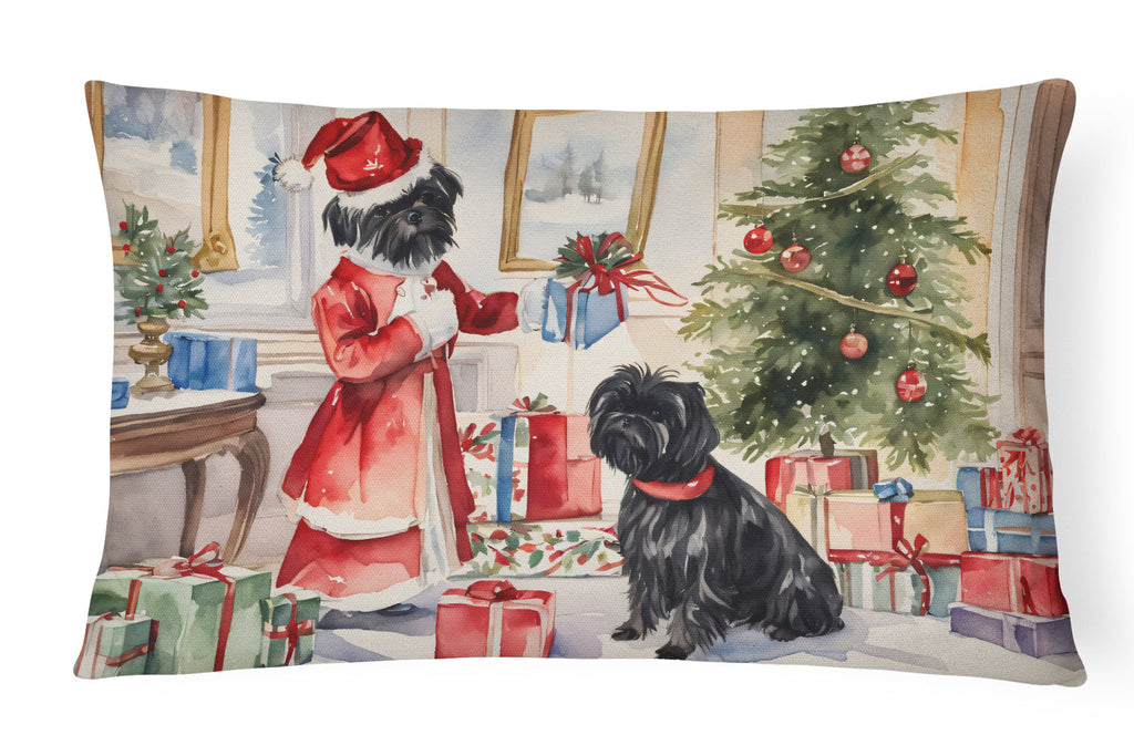 Affenpinscher Christmas Throw Pillow