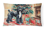 Portuguese Water Dog Cozy Christmas Throw Pillow
