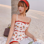Triangle One-Piece Swimsuit for Women, Slimming Design