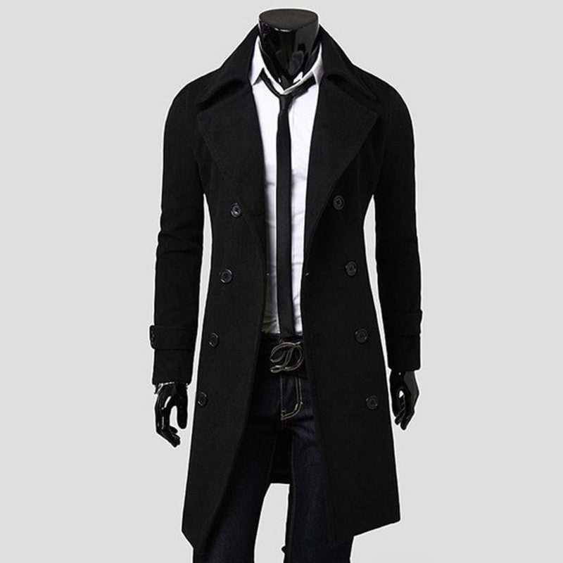 Stylish Men's Trench Coat for All Seasons