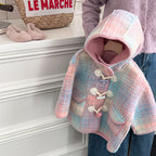 Girls' Casual Plaid Fashion Coat