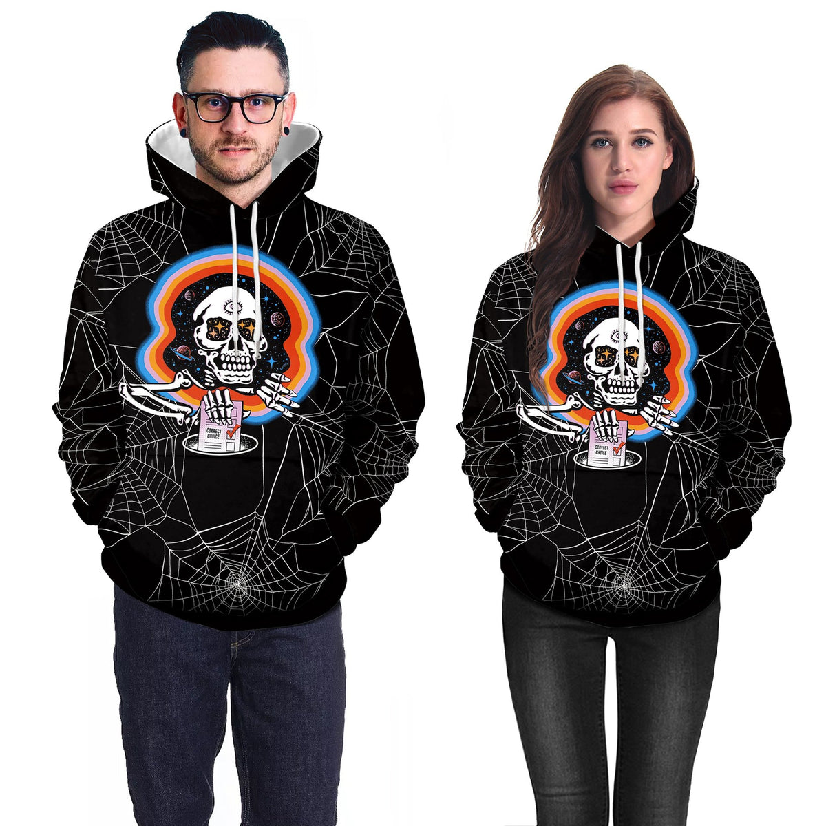 Women's Casual Skull Hoodie for Halloween | Streetwear