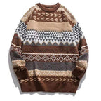 Loose Retro National Trend Pullover Sweater for Women | Streetwear