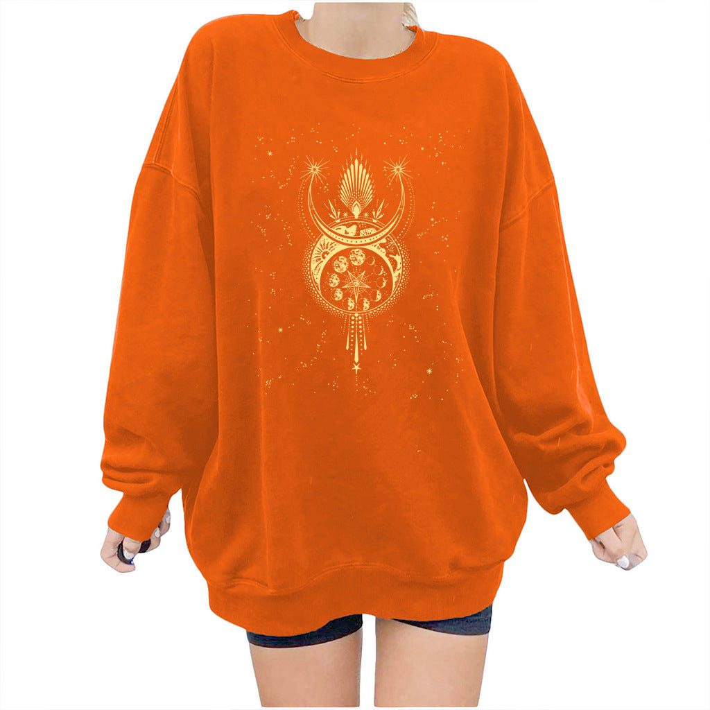 Five Pointed Star Pattern Women's Sweater