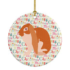 English Lop Rabbit Christmas Ceramic Ornament