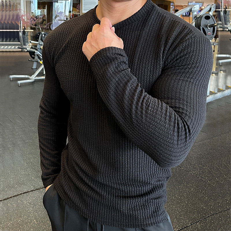 Men's Fashion Knitted Long Sleeve Sweater Top