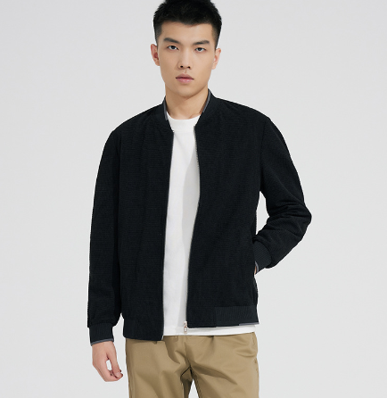 Solid Knit Cardigan with Baseball Collar