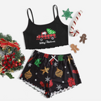 Summer Sexy Women's Christmas Pajamas Set (2 Pieces)