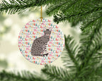 Ocicat Cat Christmas Ceramic Ornament