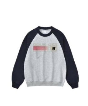 Women's Thick Cotton Color Block Round Neck Sweater