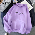 Women's Loose Print Hoodie Dress - 2023 Streetwear Top | Streetwear
