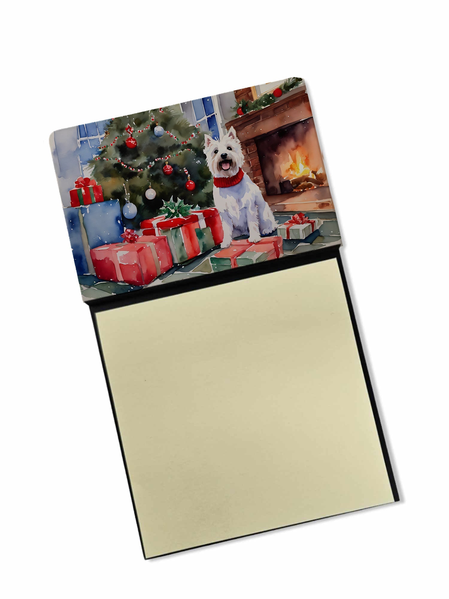 Westie Cozy Christmas Sticky Note Holder