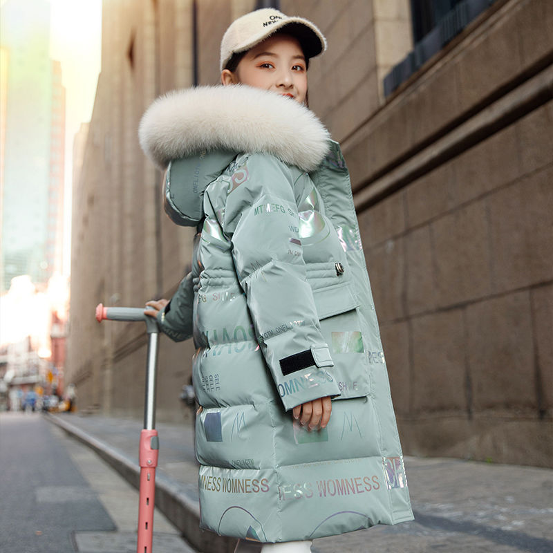 Children's Long Winter Down Jacket