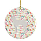German Rex #3 Cat Christmas Ceramic Ornament