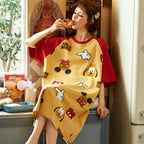 Cotton Short Sleeve Sleep Dress and Loungewear