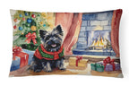 Cairn Terrier Christmas Throw Pillow