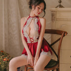 Lace Nightgown Sexy Lingerie with Straps for Women