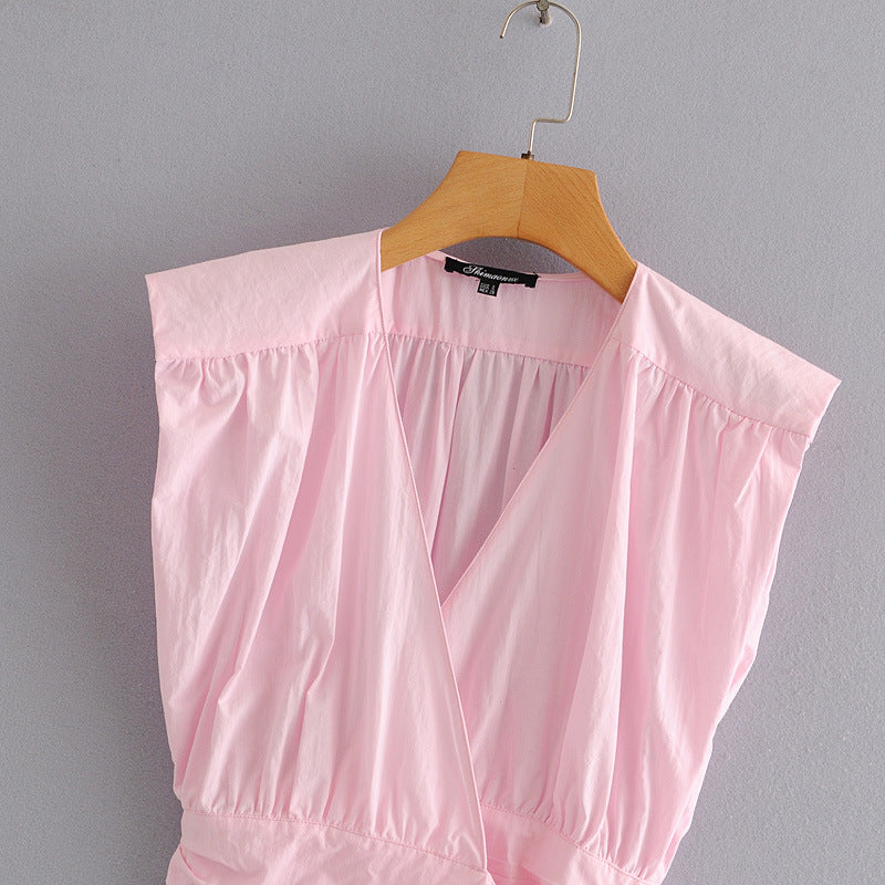 JJ-7188 Stylish Crop Top with Bow Tie Detail