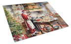 Cookies with Santa Claus Glass Cutting Board