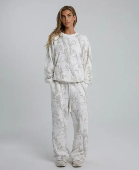 Camouflage Maple Leaf Hoodie Set | Streetwear