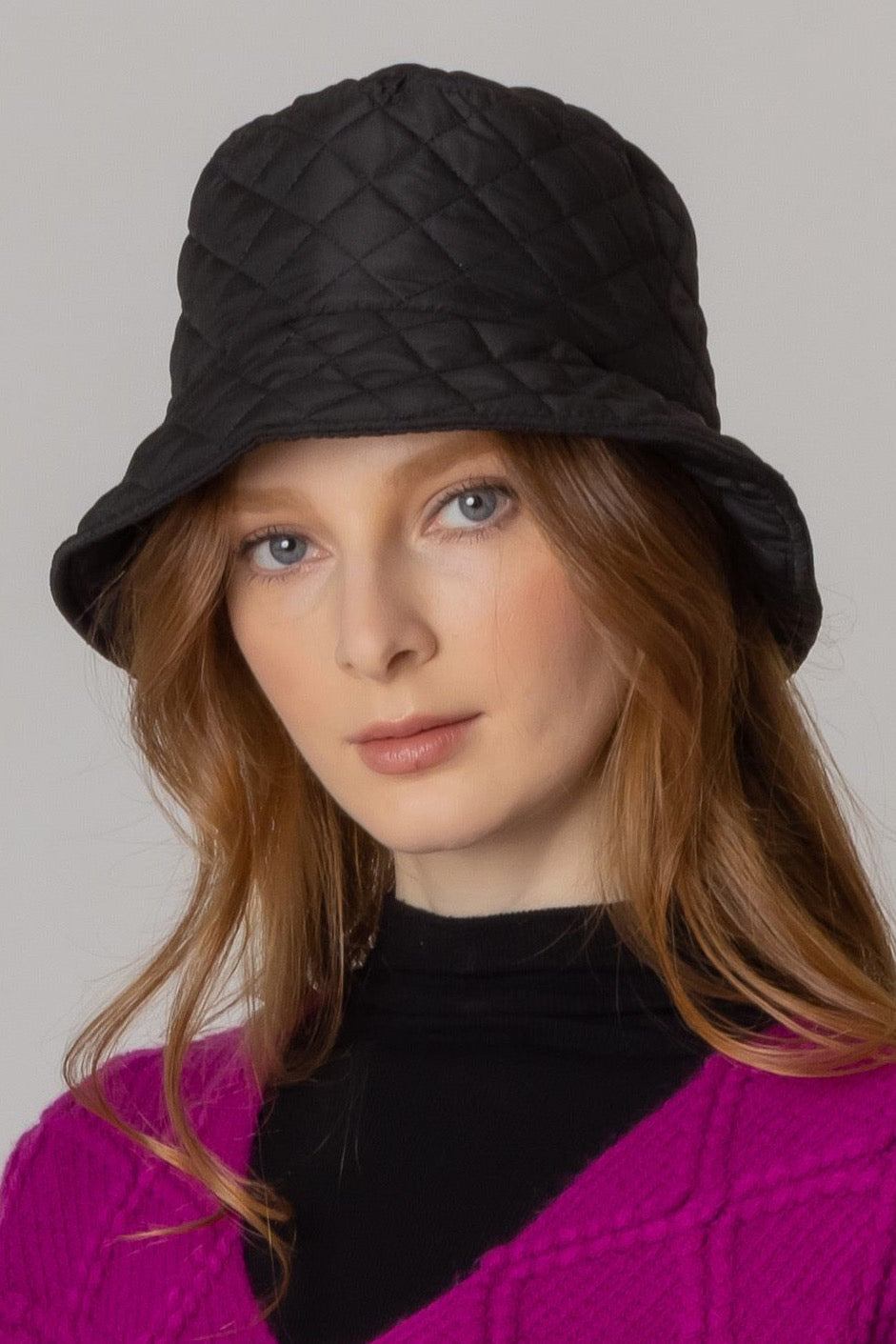 Fall In London Quilted Bucket Hat | Embroidered Cap