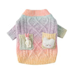Gradient Tie-Dye Colorful Cardigan Sweater