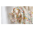 Girls Summer Short Sleeve Floral Print Dress