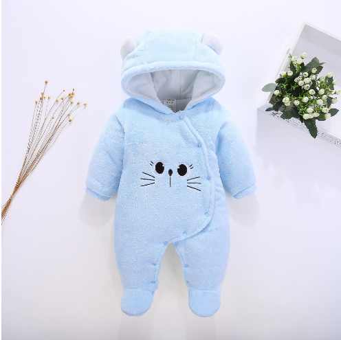 Thick Baby Bodysuit for Fall and Winter Wear