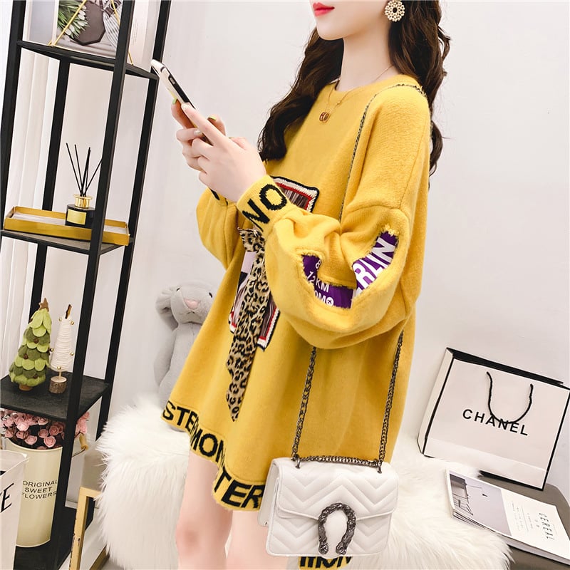 Women's Oversized Lazy Style Pullover Sweater | Streetwear