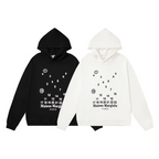 Plus Size Loose Sweatshirt with Constellation Design | Streetwear