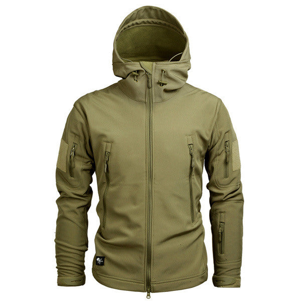 Men's Digital Camouflage Fleece Waterproof Mountaineering Jacket